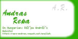 andras repa business card